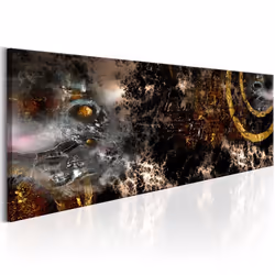Planete Discount PD9312-150-50, Moderne, Marron, Or, Gris, Panneaux MDF, 1500 mm, 20 mm, 500 mm