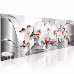 Planete Discount PD11350-150-50, Orchidées, Gris, Rose, Argent, Panneaux MDF, 1500 mm, 20 mm, 500 mm