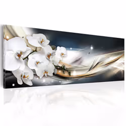 Planete Discount PD11354-150-50, Orchidées, Beige, Gris, Blanc, Panneaux MDF, 1500 mm, 20 mm, 500 mm