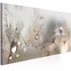 Planete Discount PD11366-150-50, Fleurs variées, Beige, Crème, Gris, Panneaux MDF, 1500 mm, 20 mm, 500 mm