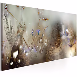 Planete Discount PD11367-150-50, Fleurs variées, Marron, Vert, Gris, Violet, Panneaux MDF, 1500 mm, 20 mm, 500 mm
