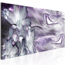 Tableau Lilies and Waves (1 Part) Narrow Pale Violet - PD9339-150-50