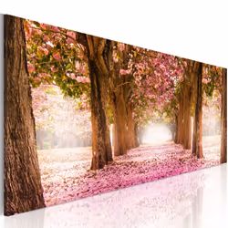 Planete Discount PD10178-150-50, Arbres, Marron, Rose, Jaune, Panneaux MDF, 1500 mm, 20 mm, 500 mm