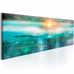 Planete Discount PD10183-135-45, Paysage marin, Bleu, Vert, Jaune, Panneaux MDF, 1350 mm, 20 mm, 450 mm