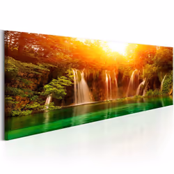 Planete Discount PD10188-135-45, Forêt, Vert, Orange, Blanc, Jaune, Panneaux MDF, 1350 mm, 20 mm, 450 mm