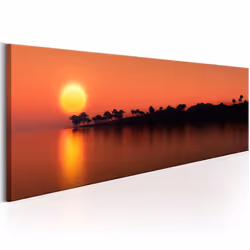 Planete Discount PD10193-135-45, Levers et couchers de soleil, Noir, Orange, Jaune, Panneaux MDF, 1350 mm, 20 mm, 450 mm