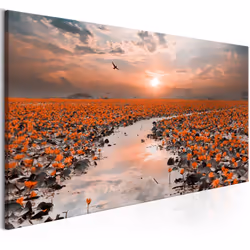 Planete Discount PD10196-150-50, Levers et couchers de soleil, Gris, Orange, Panneaux MDF, 1500 mm, 20 mm, 500 mm