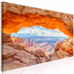 Planete Discount PD10200-135-45, Montagne, Beige, Bleu, Marron, Orange, Panneaux MDF, 1350 mm, 20 mm, 450 mm
