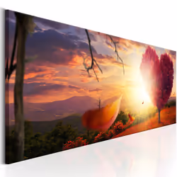 Planete Discount PD10203-150-50, Forêt, Vert, Orange, Violet, Rouge, Panneaux MDF, 1500 mm, 20 mm, 500 mm