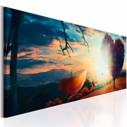 Planete Discount PD10205-135-45, Forêt, Bleu, Orange, Violet, Rouge, Panneaux MDF, 1350 mm, 20 mm, 450 mm