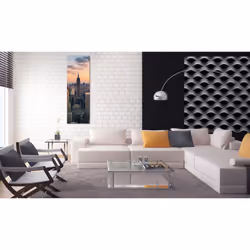 Tableau Villes Solitary skyscraper - PD12243-45-135