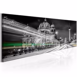 Planete Discount PD12247-150-50, Berlin, Noir, Blanc, Panneaux MDF, 1500 mm, 20 mm, 500 mm