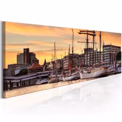 Planete Discount PD12252-150-50, Hambourg, Marron, Orange, Blanc, Jaune, Panneaux MDF, 1500 mm, 20 mm, 500 mm