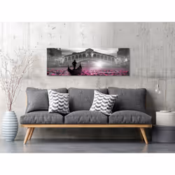 Tableau Villes Magic Venice (1 Part) Narrow Grey - PD12255-150-50
