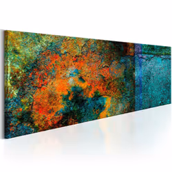 Planete Discount PD9344-150-50, Moderne, Vert, Orange, Turquoise, Panneaux MDF, 1500 mm, 20 mm, 500 mm