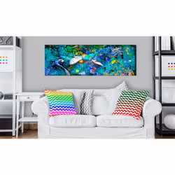 Tableau Sapphire Jungle - PD9352-150-50