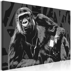 Tableau Pop Art Monkey 1 Pièce Narrow Grey - PD8489-120-80