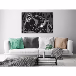 Tableau Pop Art Monkey 1 Pièce Narrow Grey - PD8489-120-80