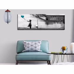 Tableau There is Always Hope 1 Pièce Narrow Turquoise - PD8492-150-50