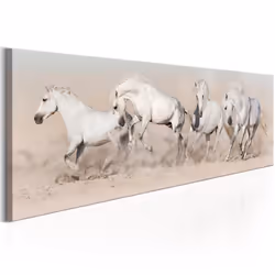 Planete Discount PD8494-150-50, Chevaux, Beige, Gris, Rose, Blanc, Panneaux MDF, 1500 mm, 20 mm, 500 mm