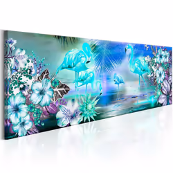 Planete Discount PD8502-150-50, Oiseaux, Bleu, Vert, Turquoise, Panneaux MDF, 1500 mm, 20 mm, 500 mm