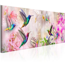 Tableau Colourful Hummingbirds 1 Pièce Narrow - PD8505-150-50