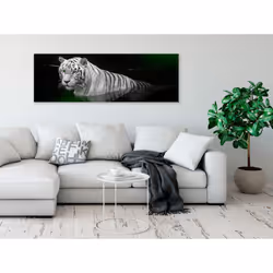 Tableau Shining Tiger 1 Pièce Green Narrow - PD8508-150-50