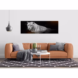 Tableau Shining Tiger 1 Pièce Orange Narrow - PD8509-150-50