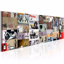 Planete Discount PD8511-150-50, Banksy, Multicolore, Panneaux MDF, 1500 mm, 20 mm, 500 mm