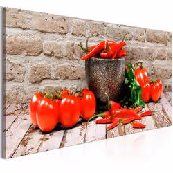 Planete Discount PD11861-150-50, Cuisine, Beige, Marron, Vert, Rouge, Panneaux MDF, 1500 mm, 20 mm, 500 mm