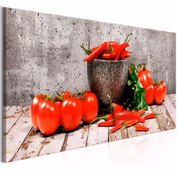 Planete Discount PD11863-135-45, Cuisine, Beige, Marron, Vert, Gris, Rouge, Panneaux MDF, 1350 mm, 20 mm, 450 mm