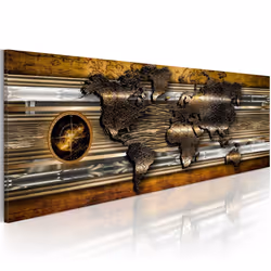 Planete Discount PD11783-150-50, Marron, Or, Métallique, Argent, Panneaux MDF, 1500 mm, 20 mm, 500 mm