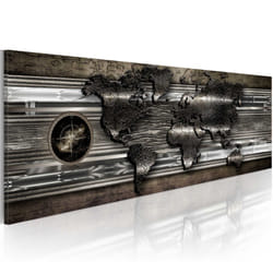 Tableau Cartes du monde Metalic Map - PD11785-150-50