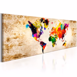 Planete Discount PD11786-150-50, Beige, Marron, Multicolore, Panneaux MDF, 1500 mm, 20 mm, 500 mm