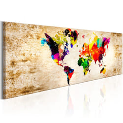 Tableau Cartes du monde World in Watercolours - PD11786-150-50
