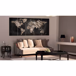 Tableau Cartes du monde World Full of Secrets I - PD11796-225-90