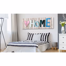 Tableau Vintage Colourful Cottage - PD12462-150-50