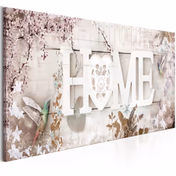Planete Discount PD11380-150-50, Fleurs variées, Beige, Gris, Panneaux MDF, 1500 mm, 20 mm, 500 mm