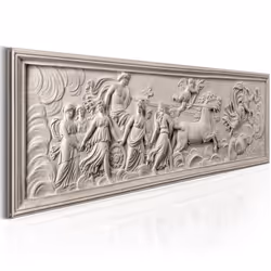 Planete Discount PD11954-150-50, Silhouettes, Gris, Panneaux MDF, 1500 mm, 20 mm, 500 mm