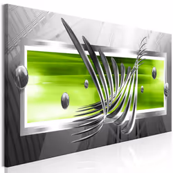 Planete Discount PD9372-150-50, Moderne, Vert, Argent, Blanc, Panneaux MDF, 1500 mm, 20 mm, 500 mm