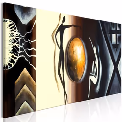 Planete Discount PD9375-150-50, Personnages, Noir, Marron, Crème, Panneaux MDF, 1500 mm, 20 mm, 500 mm