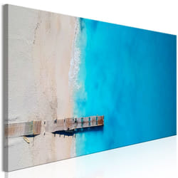Tableau Sea and Wooden Bridge (1 Part) Narrow Blue - PD10218-150-50