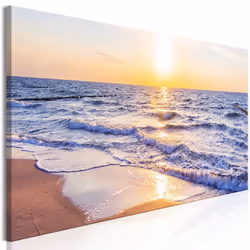 Planete Discount PD10227-150-50, Paysage marin, Bleu, Marron, Gris, Orange, Panneaux MDF, 1500 mm, 20 mm, 500 mm