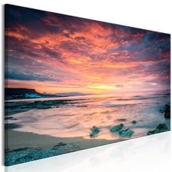 Tableau Beach in Crete (1 Part) Narrow Red - PD10229-150-50