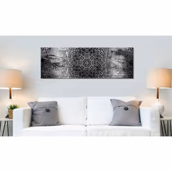Tableau Zen Mandala: Grey Depths - PD12649-150-50
