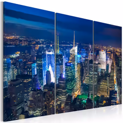 Planete Discount PD12261-120-80, New York, Beige, Bleu, Orange, Panneaux MDF, 1200 mm, 20 mm, 800 mm