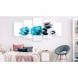 Tableau Zen Calm Mallow (5 Parts) Wide Turquoise - PD12664-200-100