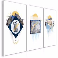 Planete Discount PD8516-120-60, Animaux divers, Bleu, Gris, Blanc, Jaune, Panneaux MDF, 1200 mm, 20 mm, 600 mm