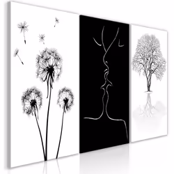 Planete Discount PD10243-120-60, Arbres, Noir, Blanc, Panneaux MDF, 1200 mm, 20 mm, 600 mm