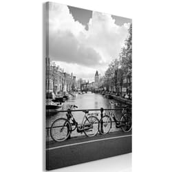 Tableau Villes Bikes On Bridge (1 Part) Vertical - PD12268-80-120